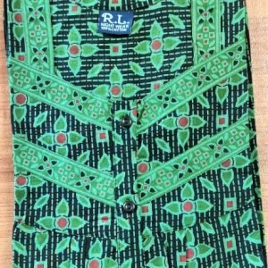 Arjey's Loose Fit Nighty Long Maxi Sleepwear Nightgown with Pockets for Women's or Ladies with Printed Super Soft Comfortable Design - Green