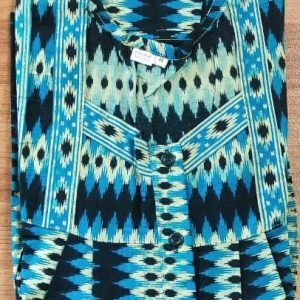 Arjey's Loose Fit Nighty Short Maxi Sleepwear Nightgown with Pocket for Women's or Ladies with Printed Super Soft Comfortable Design - DarkBlue