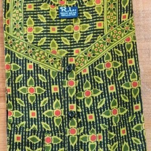 Arjey's Loose Fit Nighty Long Maxi Sleepwear Nightgown with Pockets for Women's or Ladies with Printed Super Soft Comfortable Design - Yellow